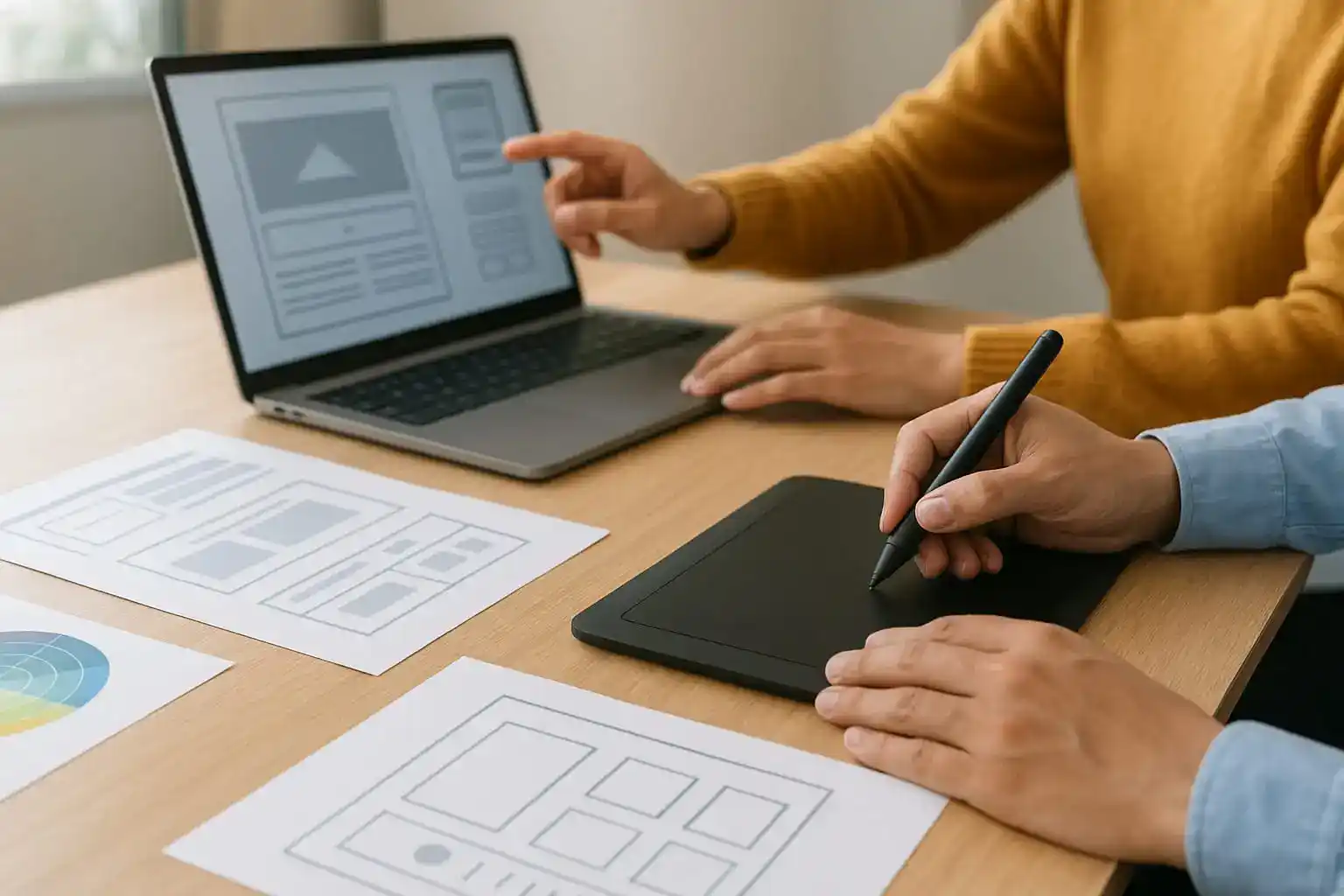 デザイン作業のイメージ