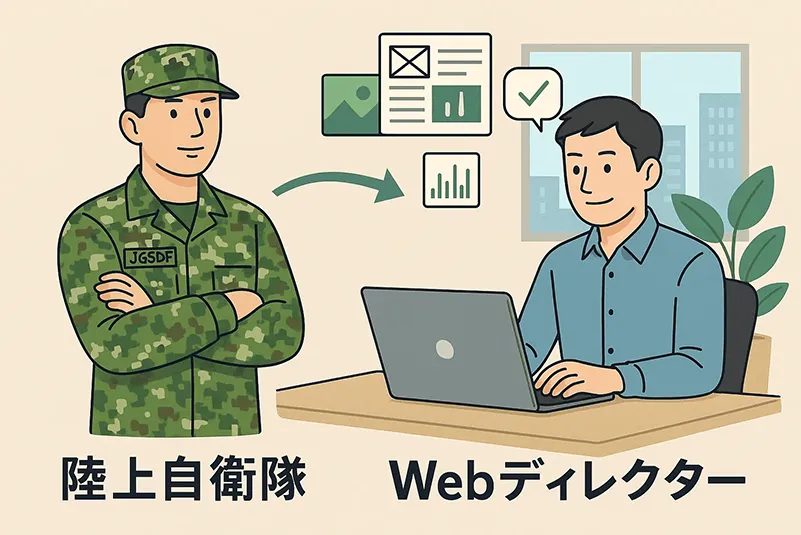 陸上自衛隊からWebディレクターへ転職